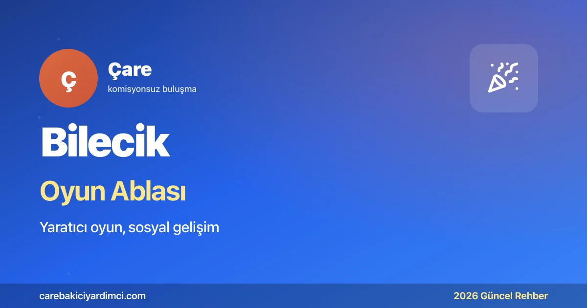 Bilecik Oyun Ablası 2026: ŞEÜ + Söğüt Osmanlı + VitrA | Çare