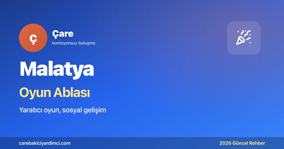 Malatya Oyun Ablası 2026: İnönü ÜTF + Aslantepe | Çare
